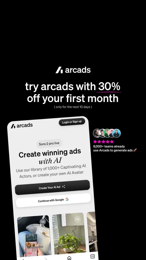 Arcads's ad